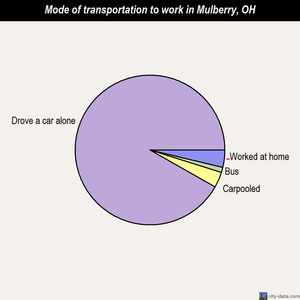 Mulberry mode of transportation to work chart