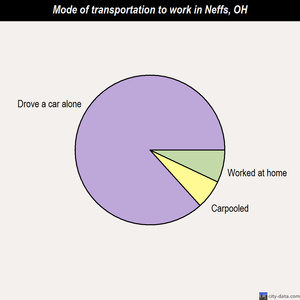 Neffs mode of transportation to work chart