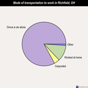 Richfield mode of transportation to work chart