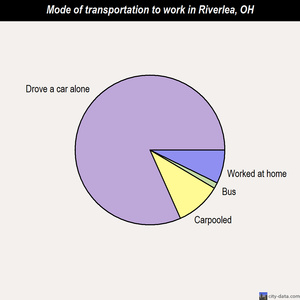 Riverlea mode of transportation to work chart
