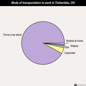 Timberlake mode of transportation to work chart