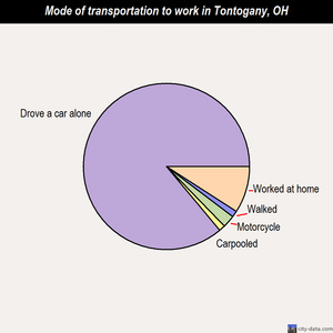 Tontogany mode of transportation to work chart