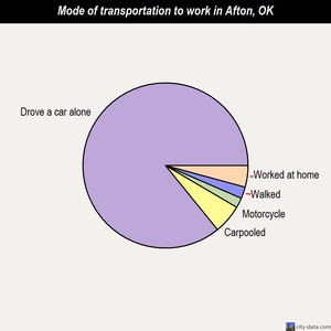 Afton mode of transportation to work chart