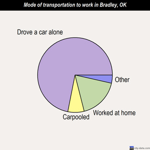 Bradley mode of transportation to work chart