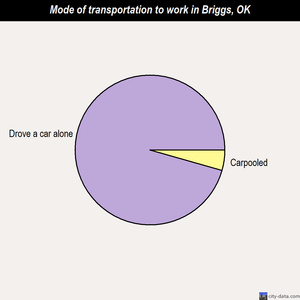 Briggs mode of transportation to work chart
