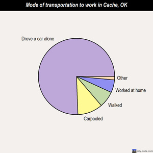 Cache mode of transportation to work chart