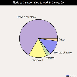 Cleora mode of transportation to work chart