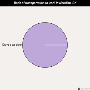 Meridian mode of transportation to work chart