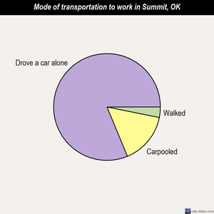 Summit mode of transportation to work chart