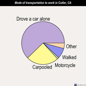 Cutler mode of transportation to work chart