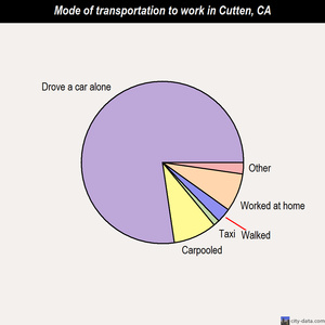 Cutten mode of transportation to work chart