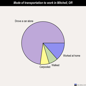 Mitchell mode of transportation to work chart