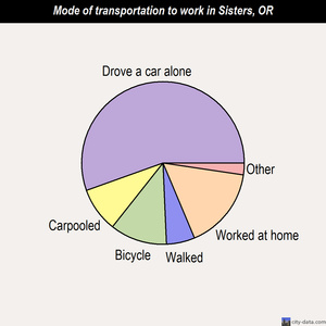 Sisters mode of transportation to work chart