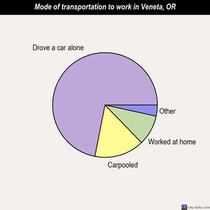 Veneta mode of transportation to work chart