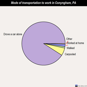 Conyngham mode of transportation to work chart
