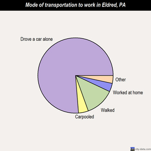 Eldred mode of transportation to work chart