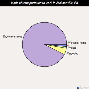 Jacksonville mode of transportation to work chart