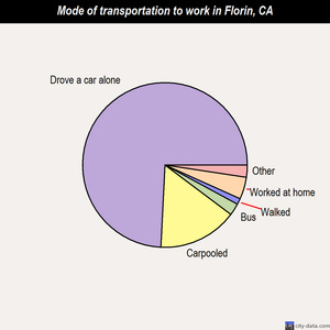 Florin mode of transportation to work chart