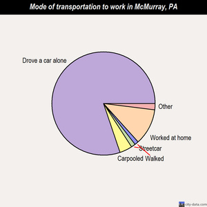 McMurray mode of transportation to work chart