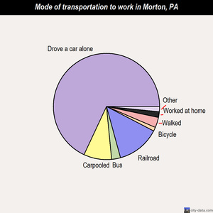 Morton mode of transportation to work chart