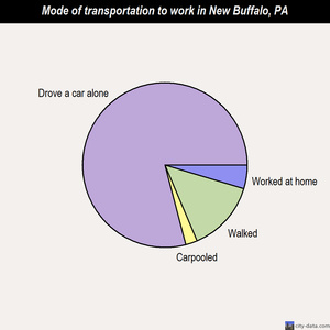 New Buffalo mode of transportation to work chart