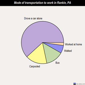 Rankin mode of transportation to work chart