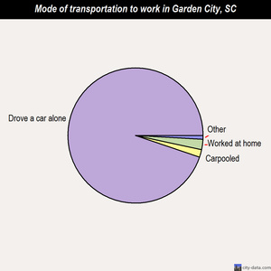 Garden City mode of transportation to work chart