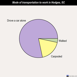 Hodges mode of transportation to work chart