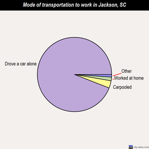 Jackson mode of transportation to work chart
