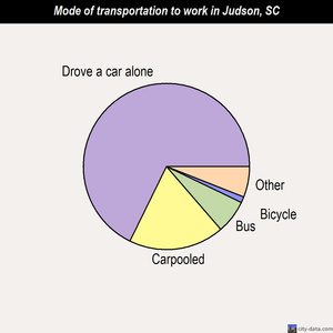 Judson mode of transportation to work chart