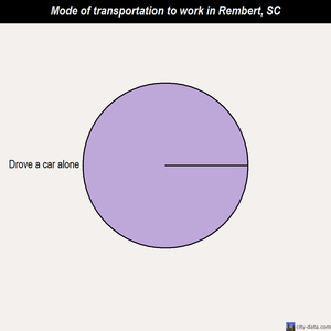 Rembert mode of transportation to work chart