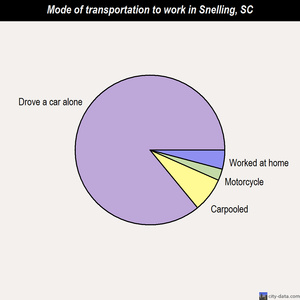 Snelling mode of transportation to work chart