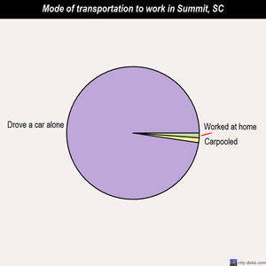 Summit mode of transportation to work chart