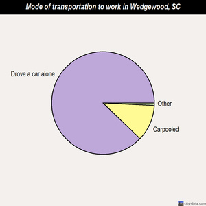 Wedgewood mode of transportation to work chart