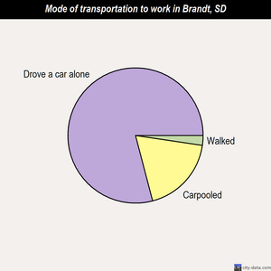 Brandt mode of transportation to work chart