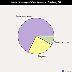 Chelsea mode of transportation to work chart