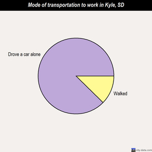 Kyle mode of transportation to work chart