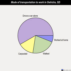 Oelrichs mode of transportation to work chart