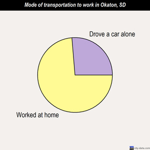 Okaton mode of transportation to work chart