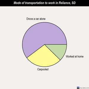 Reliance mode of transportation to work chart
