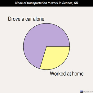 Seneca mode of transportation to work chart