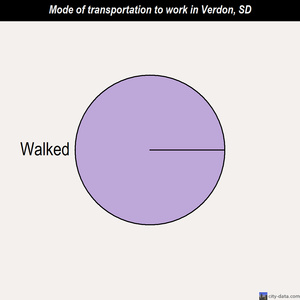 Verdon mode of transportation to work chart