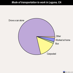 Laguna mode of transportation to work chart