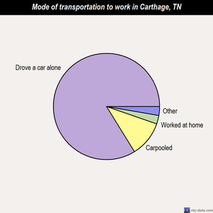 Carthage mode of transportation to work chart
