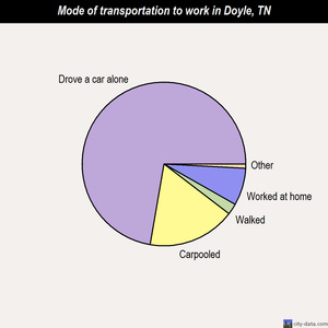 Doyle mode of transportation to work chart