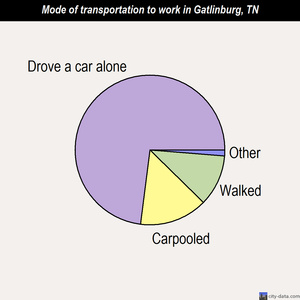 Gatlinburg mode of transportation to work chart