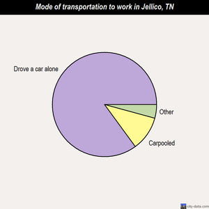 Jellico mode of transportation to work chart