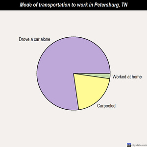 Petersburg mode of transportation to work chart