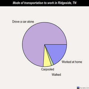 Ridgeside mode of transportation to work chart