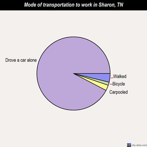 Sharon mode of transportation to work chart